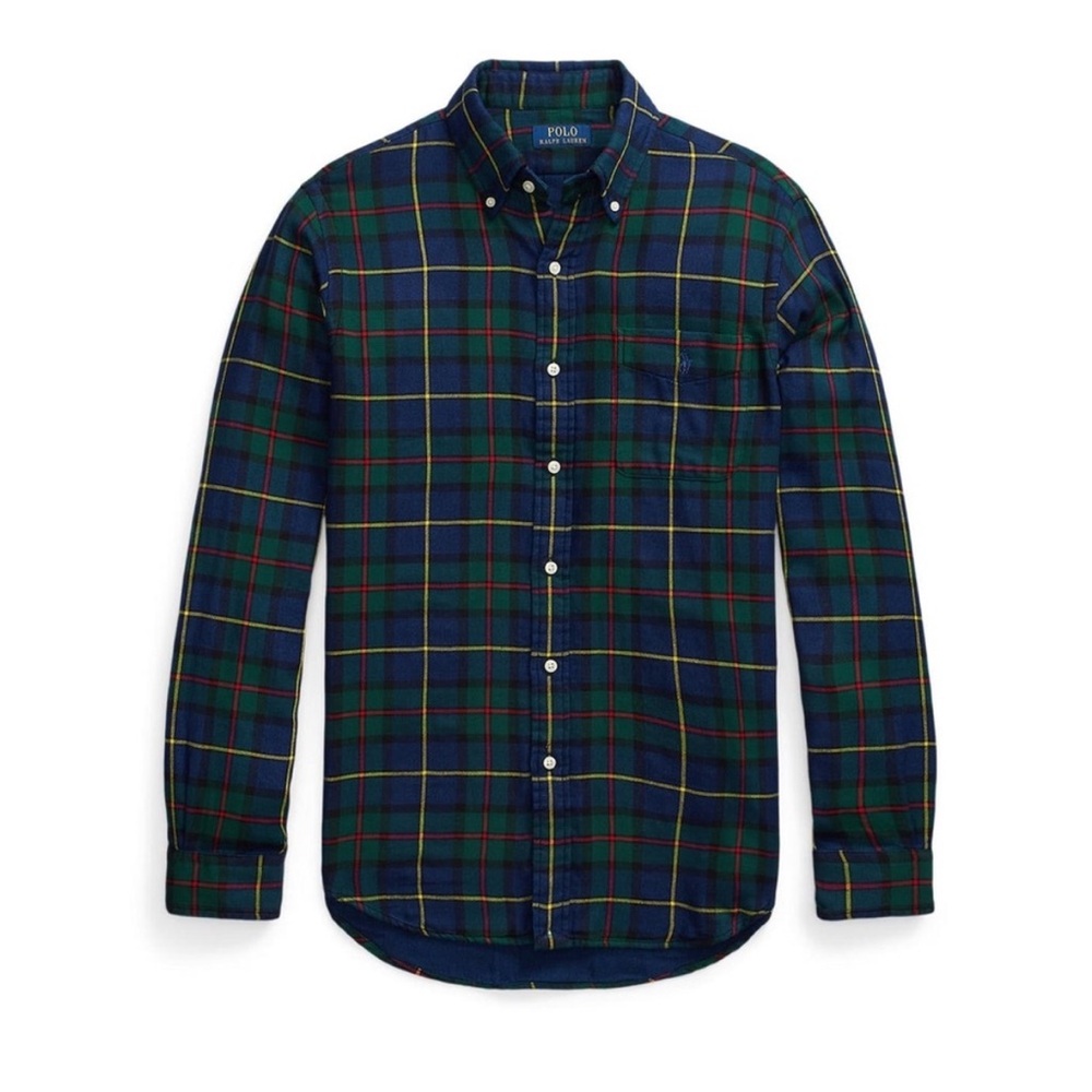Shirt Polo Ralph Lauren men's XL classic-fit plaid cotton button-down